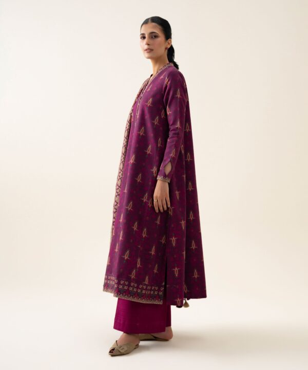 U3pds26v9113_4 Sapphire Unstitched Fall Winter 26 3 PIECE - PRINTED LIGHT KHADDAR SUIT | U3PDS26V9113– U3PDS26V9113 4