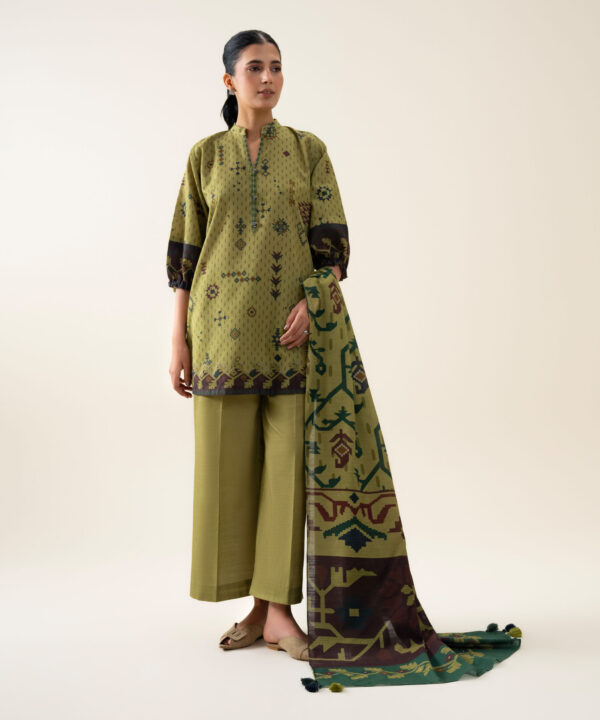 U3PDS26V9116_2 Sapphire Unstitched Fall Winter 26 3 PIECE - PRINTED PREMIUM KHADDAR SUIT | U3PDS26V9116
