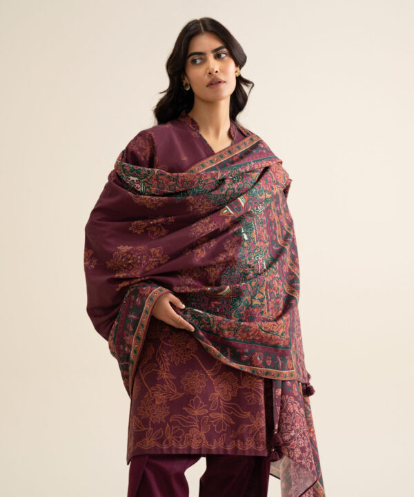 U3pdys26v925_6 Sapphire Unstitched Fall Winter 26 3 Piece - Printed Premium Khaddar Suit | U3PDYS26V925– U3PDYS26V925 6