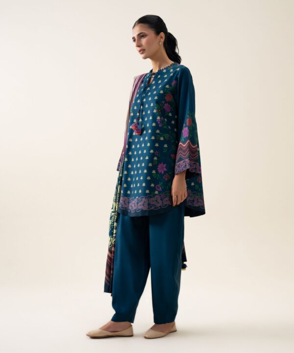 U3PDYS26V998_3 Sapphire Unstitched Fall Winter 26 3 PIECE - PRINTED VISCOSE LINEN SUIT | U3PDYS26V998– U3PDYS26V998 3