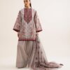 U3pedy26v979_2 Sapphire Unstitched Fall Winter 26 3 Piece - Embroidered Light Khaddar Suit | U3PEDY26V979