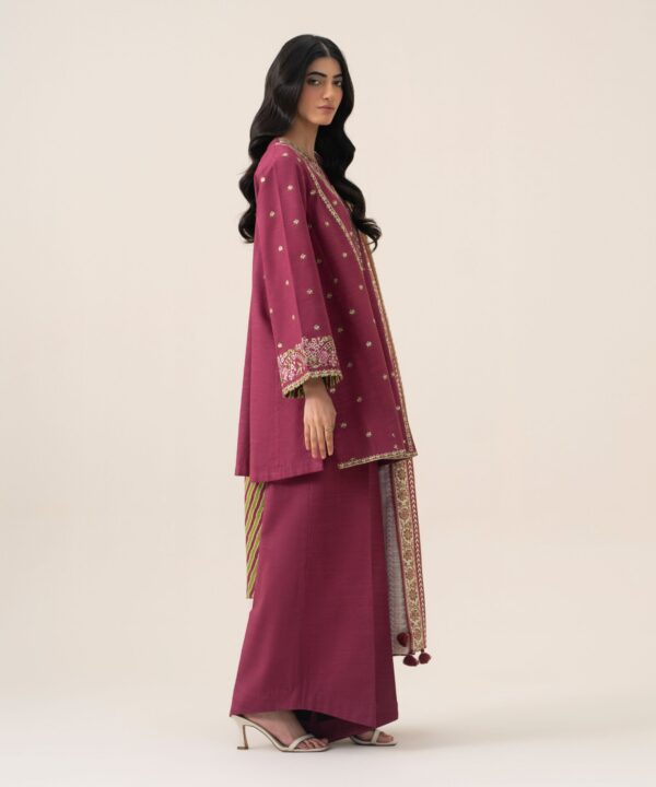 U3pesg26v911_4 Sapphire Unstitched Fall Winter 26 3 Piece - Embroidered Khaddar Suit | U3PESG26V911– U3PESG26V911 4