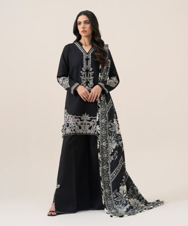 U3PESG26V928_2 Sapphire Unstitched Fall Winter 26 3 Piece - Embroidered Khaddar Suit | U3PESG26V928– U3PESG26V928 2