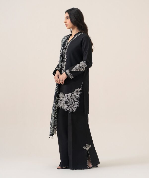 U3pesg26v928_3 Sapphire Unstitched Fall Winter 26 3 Piece - Embroidered Khaddar Suit | U3PESG26V928– U3PESG26V928 3