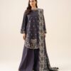 U3pesg26v940_2 Sapphire Unstitched Fall Winter 26 3 Piece - Embroidered Light Khaddar Suit | U3PESG26V940