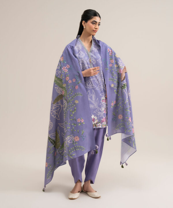 U3pest26v918_5 Sapphire Unstitched Fall Winter 26 3 Piece - Embroidered Khaddar Suit | U3PEST26V918– U3PEST26V918 5