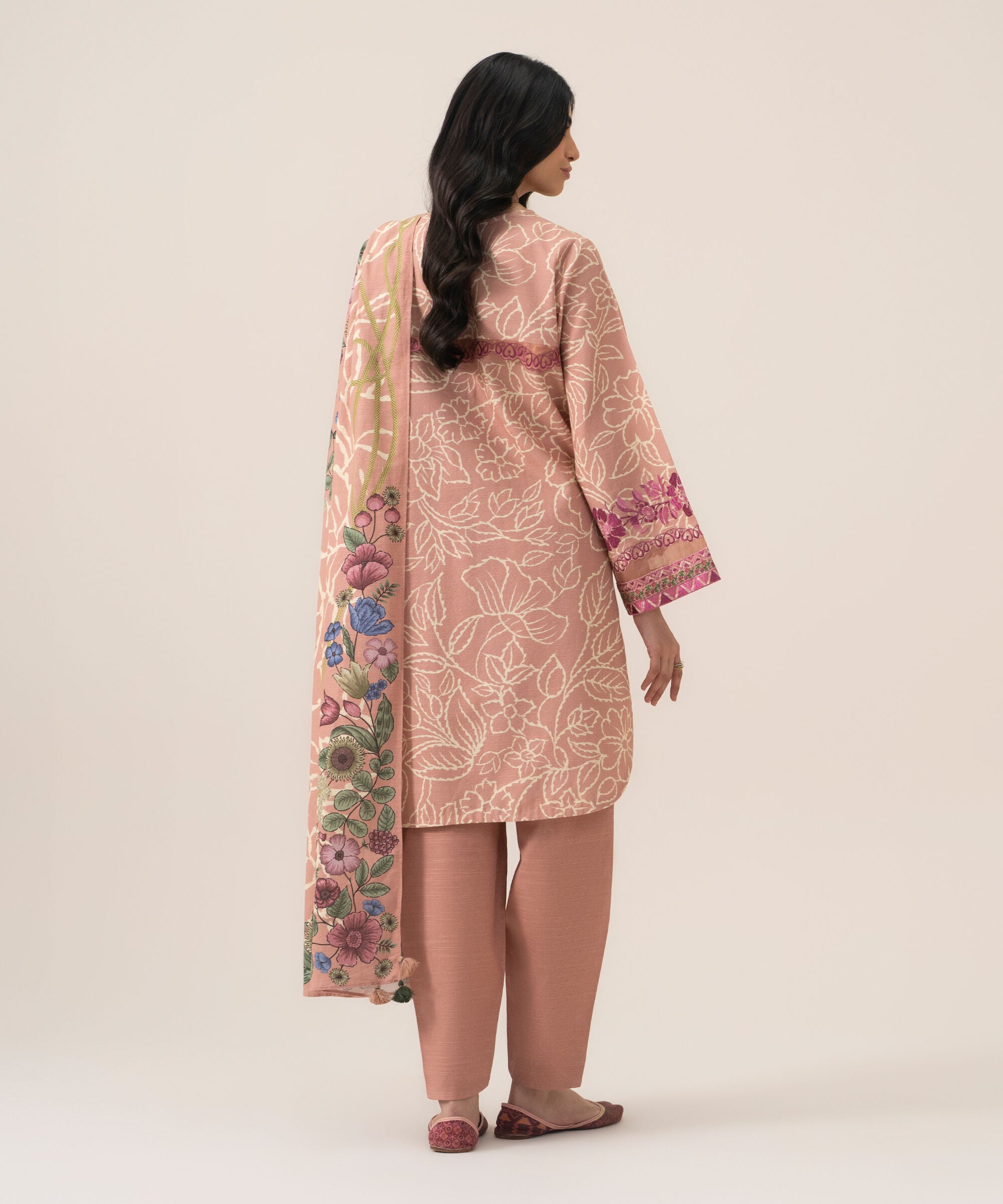 U3pest26v920_5 Sapphire Unstitched Fall Winter 26 3 Piece - Embroidered Khaddar Suit | U3PEST26V920– U3PEST26V920 5