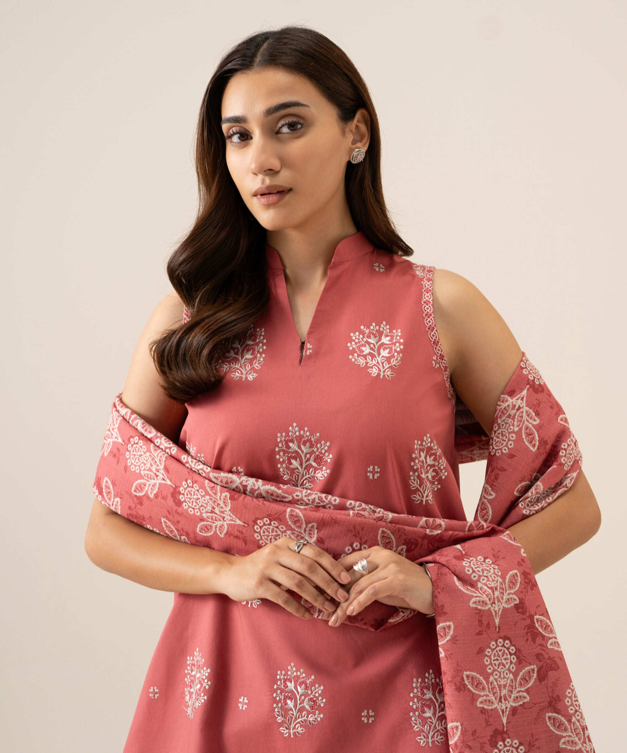 U3pests26v96_6 Sapphire Unstitched Fall Winter 26 3 Piece - Embroidered Khaddar Suit | U3PESTS26V96– U3PESTS26V96 6
