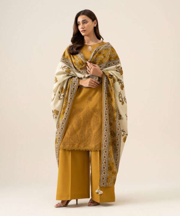 U3pests26v97_5 Sapphire Unstitched Fall Winter 26 3 Piece - Embroidered Khaddar Suit | U3PESTS26V97– U3PESTS26V97 5