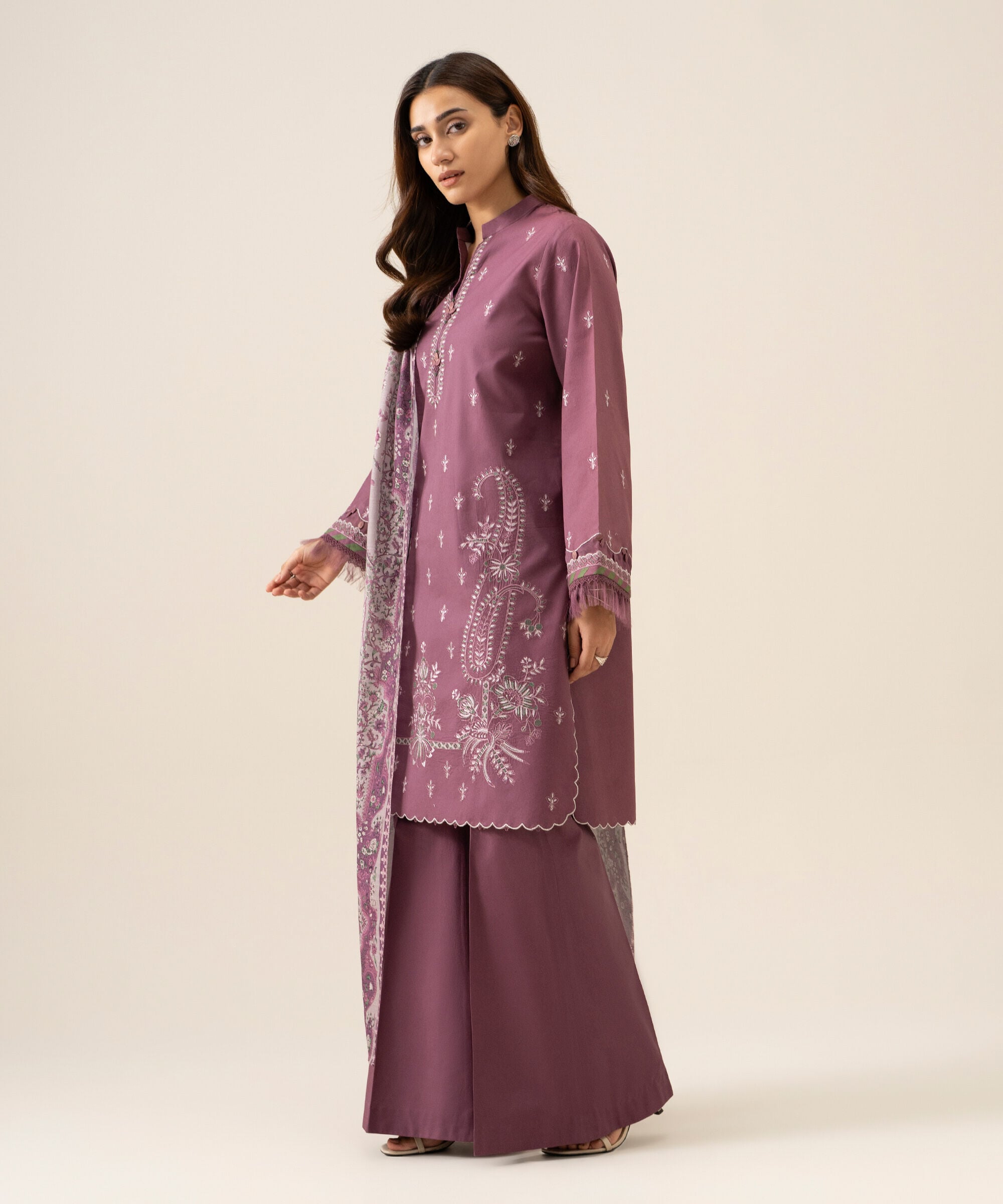 U3pests26v98_3 Sapphire Unstitched Fall Winter 26 3 Piece - Embroidered Khaddar Suit | U3PESTS26V98– U3PESTS26V98 3