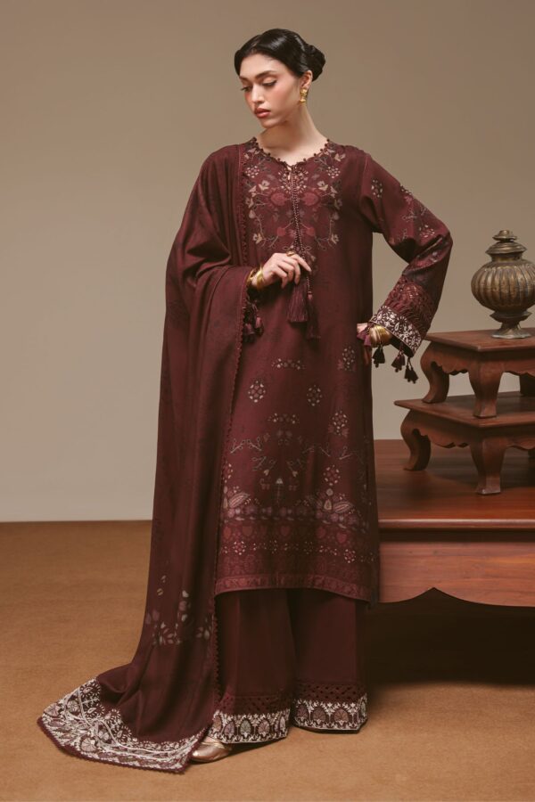 Untitled-1_0000_DSC01252 Cross Stitch Winter Unstitched 26 TERA THREADS- 3PC MARINA PRINTED SUIT