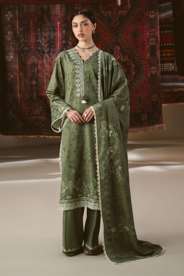 Untitled-1_0001_DSC09684 Cross Stitch Winter Unstitched 26 FOREST STITCH-3PC MARINA PRINTED SUIT