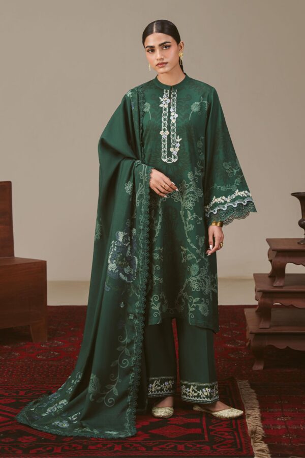Untitled-1_0003_DSC00002 Cross Stitch Winter Unstitched 26 MEADOW GREEN-3PC LINEN PRINTED SUIT