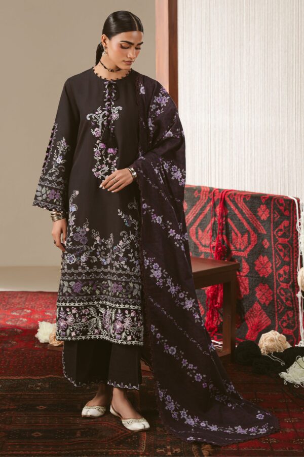 Untitled-1_0075_DSC00598 Cross Stitch Winter Unstitched 26 SABLE FLORET-3PC KHADDAR PRINTED SUIT