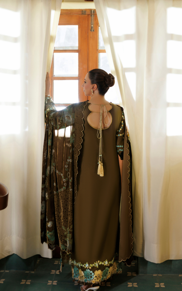 Wlxu-02_5 Asifa & Nabeel Plush Luxury Winter 26 Hazel Hue (WLXU-02) | 3pcs Embroidered Unstitched Winter– WLXU-02 5