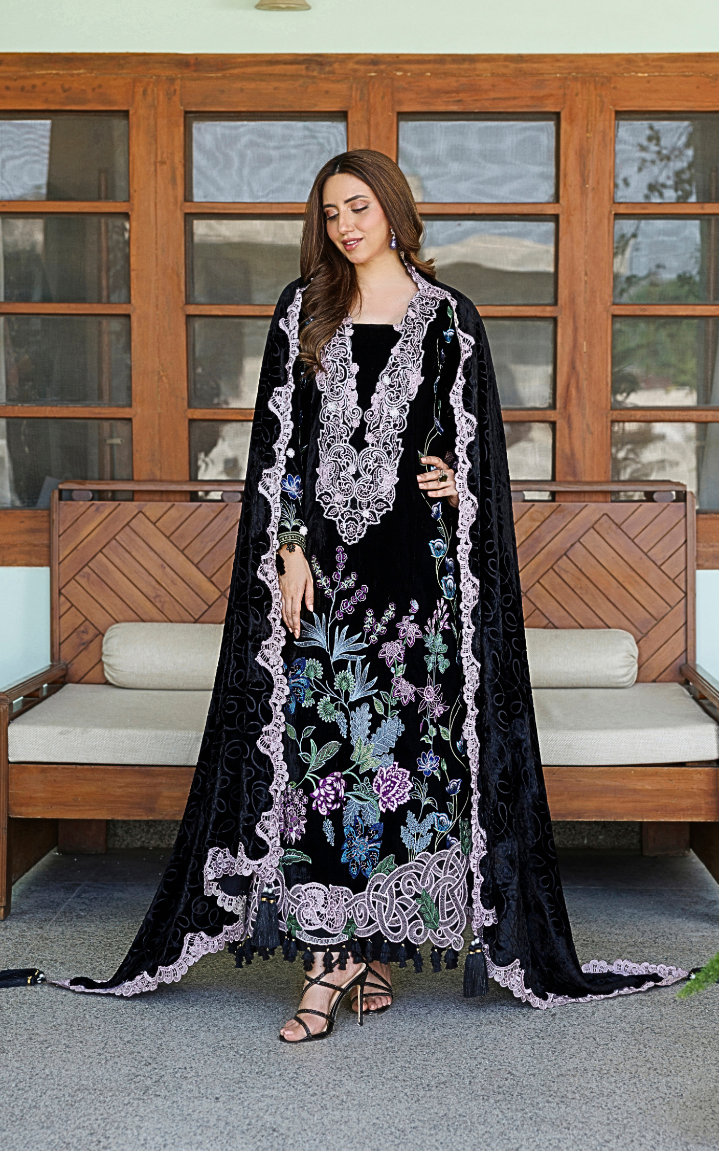 Wlxu-09_2 Asifa & Nabeel Plush Luxury Winter 26 Ivy (WLXU-09) | 3pcs Embroidered Unstitched Winter