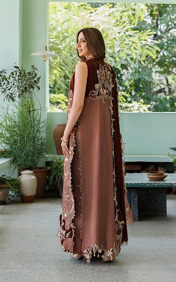 WLXU-10_2 Asifa & Nabeel Plush Luxury Winter 26 Ferin (WLXU-10) | 3pcs Embroidered Unstitched Winter– WLXU-10 2