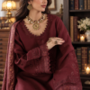 Winterlibraryportraitinmaroon Noor by Saadia Asad Winter Embroidered Printskhas 26 D3 B - Mulberry Haze