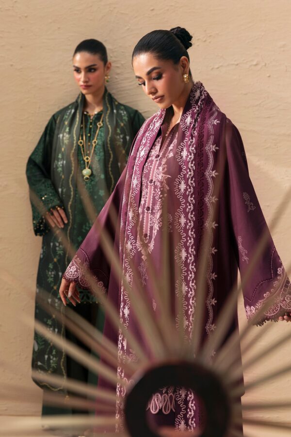 Qalamkar qprints winter 26 qpw-02 (b) veena– combo 1 Qalamkar QPrints Winter 26 QPW-02 (B) Veena– combo 1