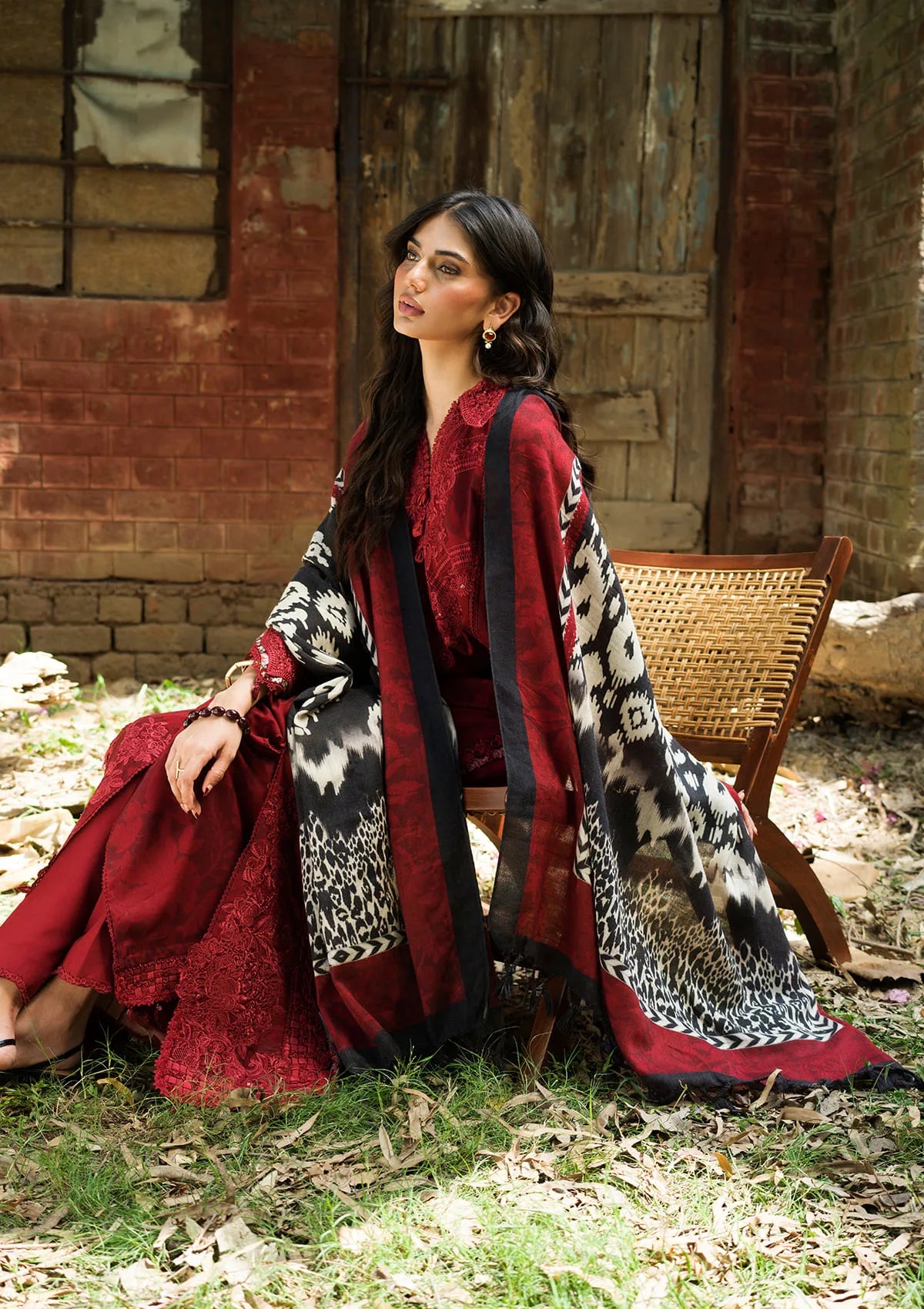 Huhbiftljiy7dormntul Elaf Wilderness Pashmina Shawl Edit 26 EWR-5A CRIMSONWOOD– huhbiftljiy7dormntul