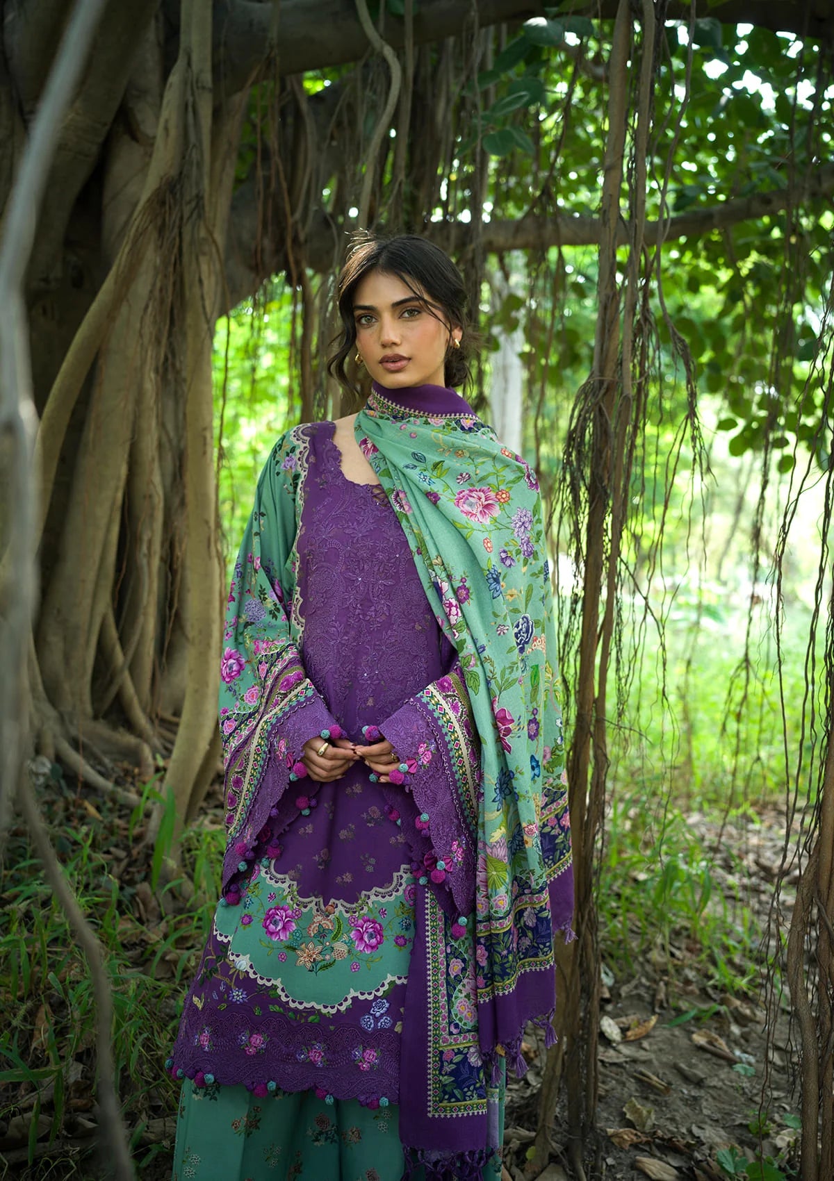 Pgenehhuczjnyg8u8byw Elaf Wilderness Pashmina Shawl Edit 26 EWR-6A HEATHER– pgenehhuczjnyg8u8byw