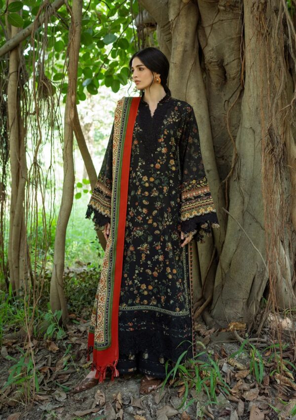 xknaunfbwhlm5rrqorgk Elaf Wilderness Pashmina Shawl Edit 26 EWR-8A NOIRE