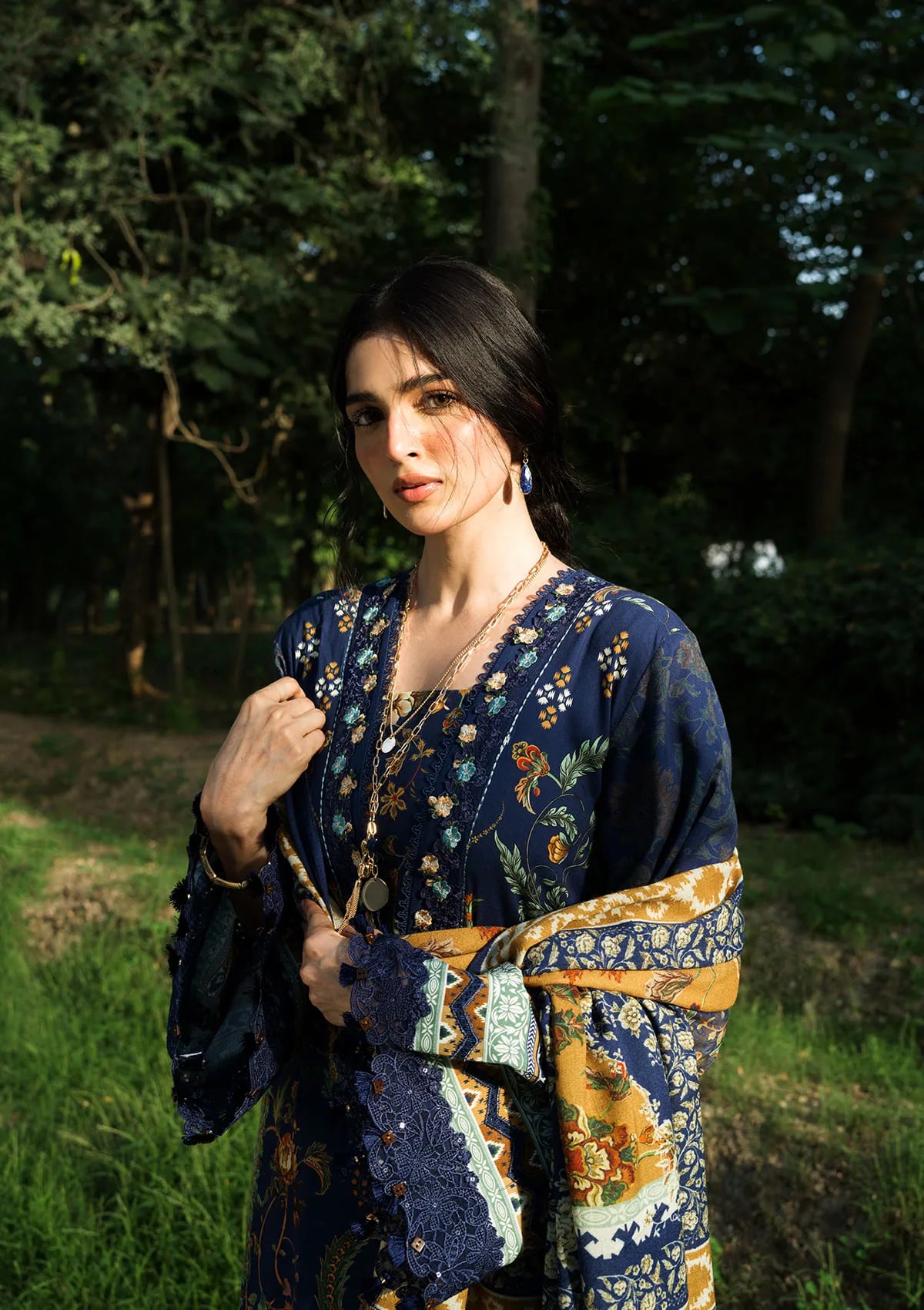 Xx4romguf9cqtrwpgoku Elaf Wilderness Pashmina Shawl Edit 26 EWR-3A BLUES– xx4romguf9cqtrwpgoku