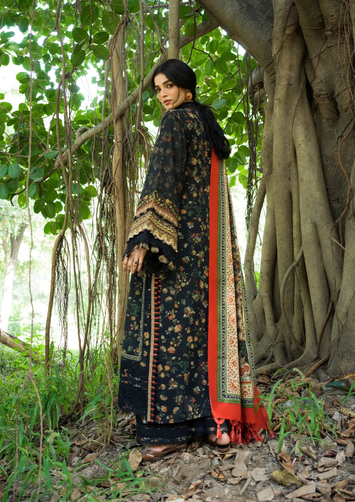 Y7gdq0yaxot68f03rplu Elaf Wilderness Pashmina Shawl Edit 26 EWR-8A NOIRE– y7gdq0yaxot68f03rplu
