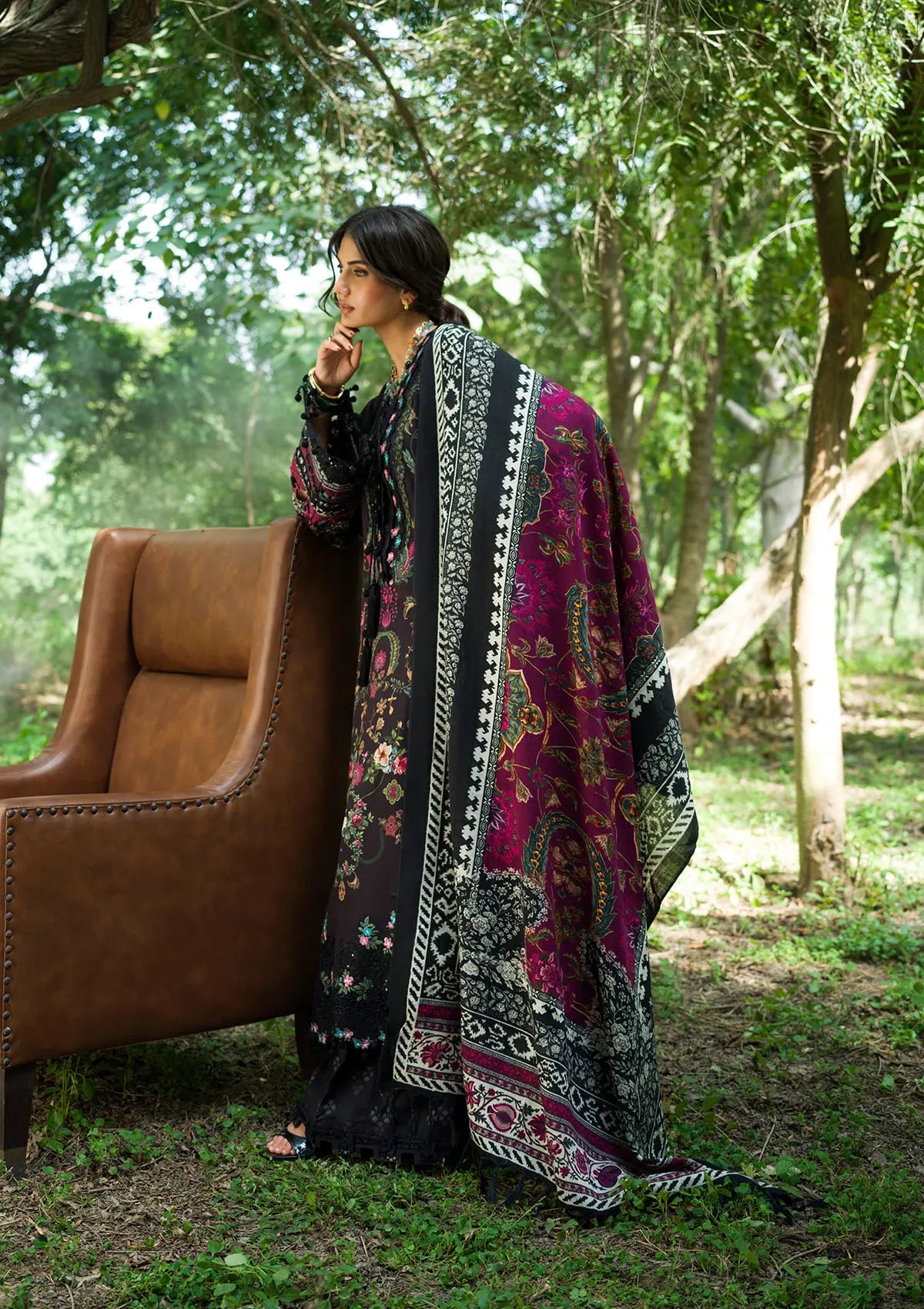 Ytzbzrwsnmbzr9methrm Elaf Wilderness Pashmina Shawl Edit 26 EWR-3B TWILIA– ytzbzrwsnmbzr9methrm